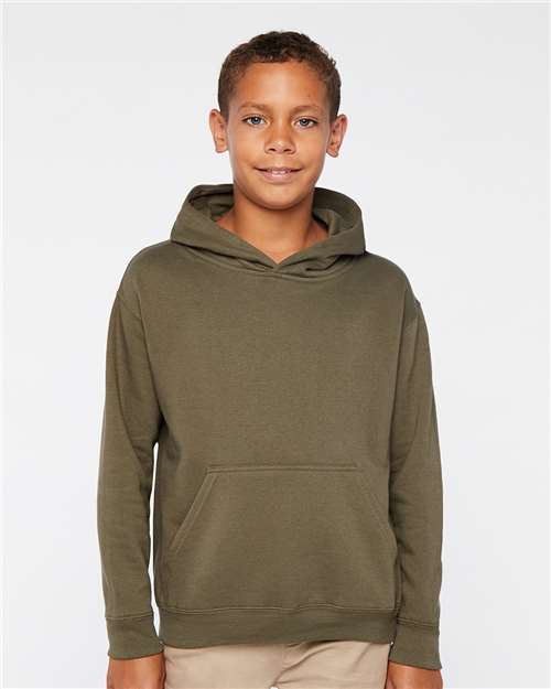 LAT Youth Fleece Hoodie 2296 Military Green