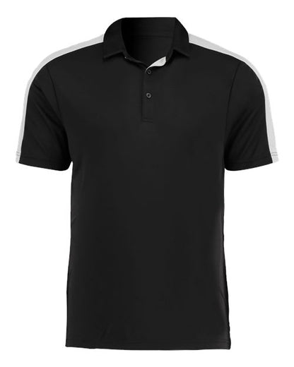 Augusta Sportswear Two-Tone Vital Polo 5028 Black/ White
