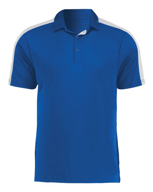 Augusta Sportswear Two-Tone Vital Polo 5028 Royal/ White
