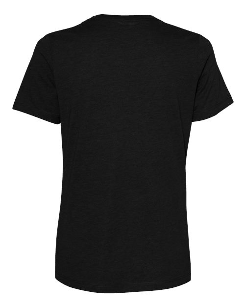 BELLA + CANVAS Women’s Relaxed Fit Heather CVC Tee 6400CVC Solid Black Blend