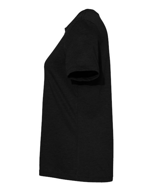 BELLA + CANVAS Women’s Relaxed Fit Heather CVC Tee 6400CVC Solid Black Blend