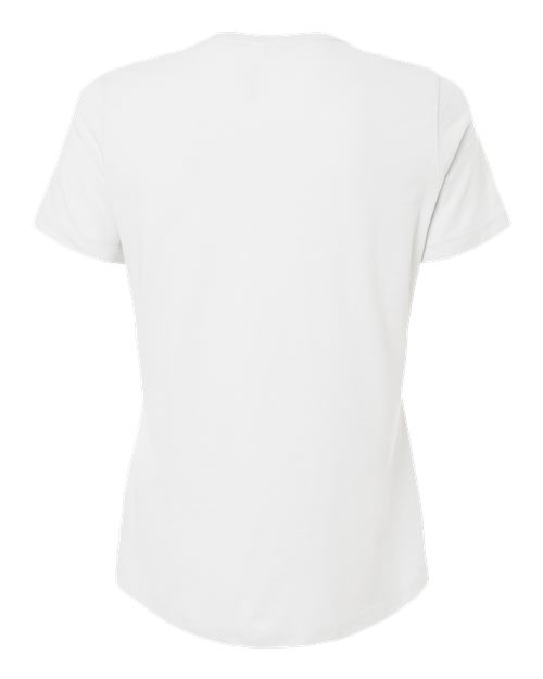 BELLA + CANVAS Women’s Relaxed Fit Heather CVC Tee 6400CVC Solid White Blend