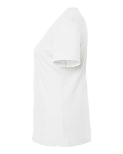 BELLA + CANVAS Women’s Relaxed Fit Heather CVC Tee 6400CVC Solid White Blend