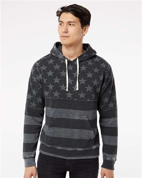 J. America Men's Triblend Fleece Hooded Sweatshirt 4250