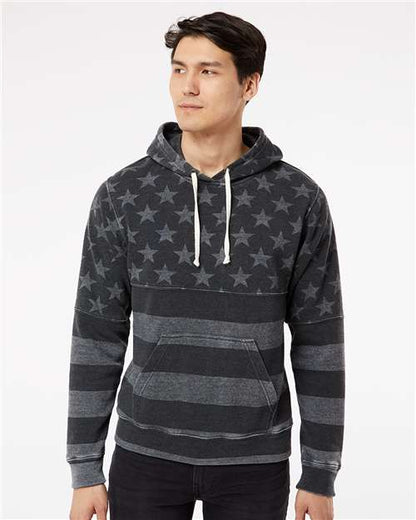 J. America Men's Triblend Fleece Hooded Sweatshirt 4250