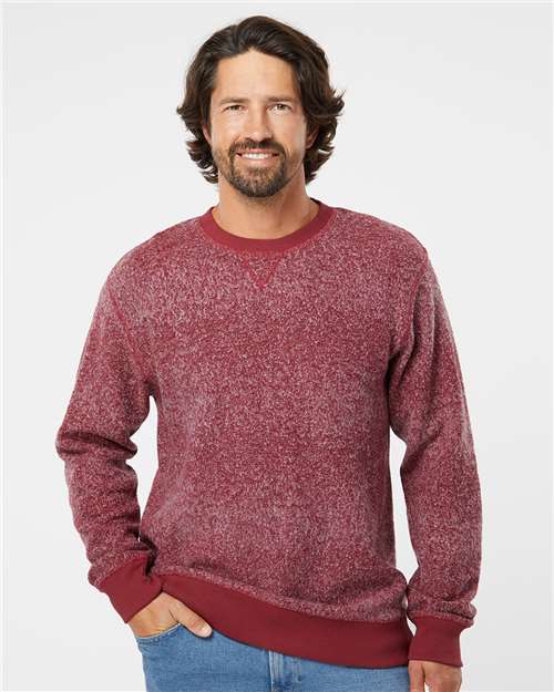 Custom Embroidered  J. America Aspen Fleece Crewneck Sweatshirt 8712  