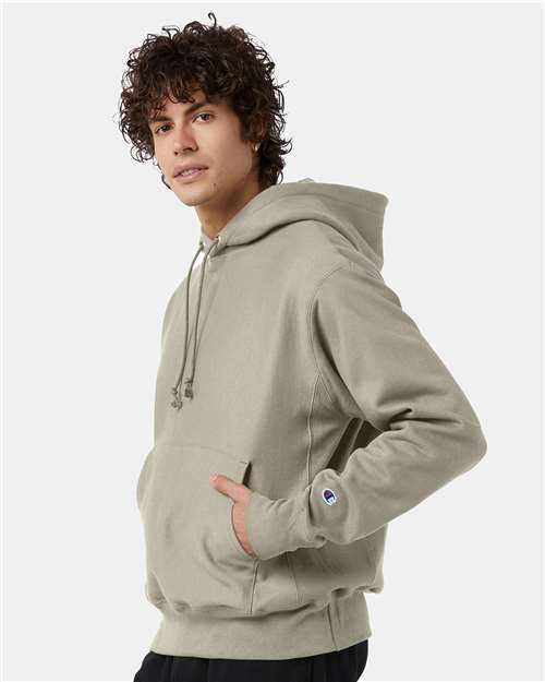 Champion Reverse Weave® Hooded Sweatshirt S101 Custom Embroidered Business Logo