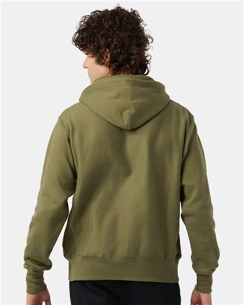 Champion Reverse Weave® Hooded Sweatshirt S101 Custom Embroidered Business Logo