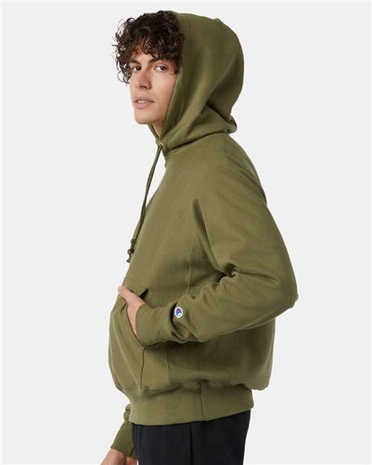 Champion Reverse Weave® Hooded Sweatshirt S101 Custom Embroidered Business Logo