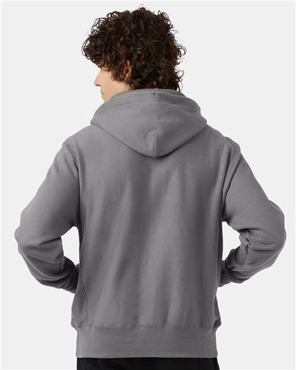 Champion Reverse Weave® Hooded Sweatshirt S101 Custom Embroidered Business Logo