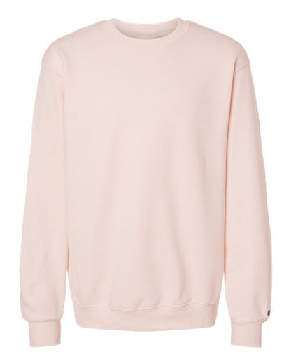 Champion Powerblend® Crewneck Sweatshirt S600 Body Blush Custom Embroidered Business Logo