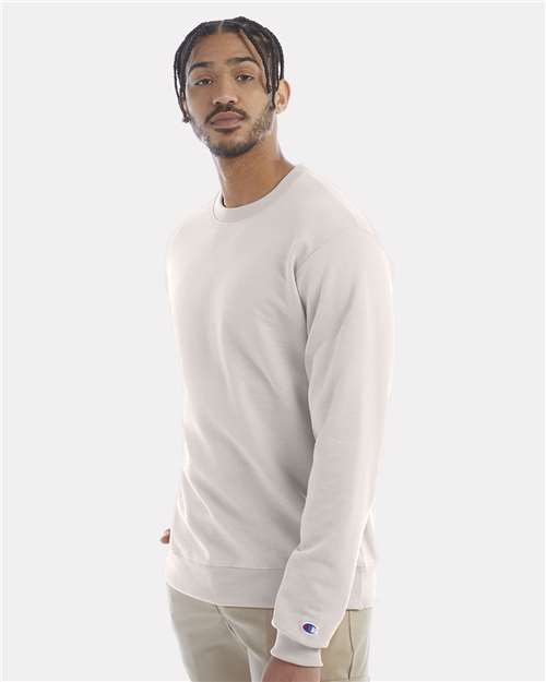 Champion Powerblend® Crewneck Sweatshirt S600 Body Blush Custom Embroidered Business Logo