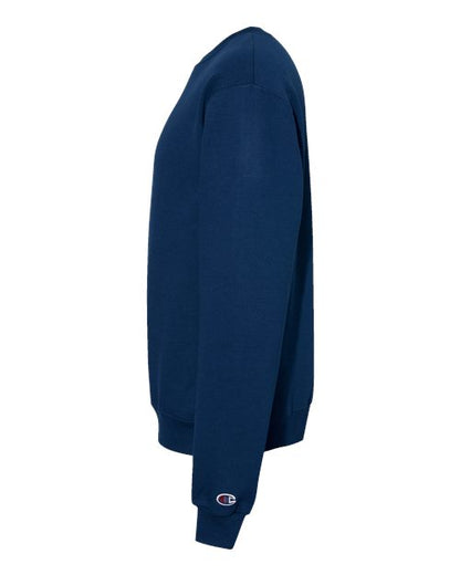 Champion Powerblend® Crewneck Sweatshirt S600 Late Night Blue Custom Embroidered Business Logo