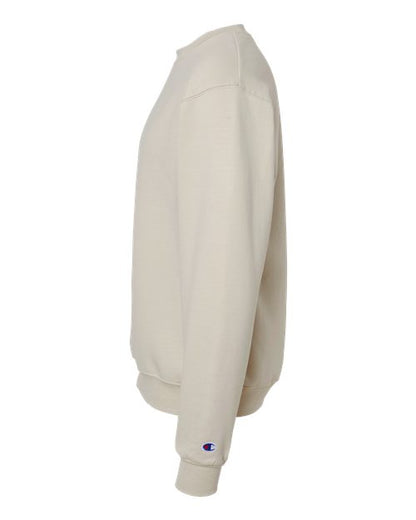 Champion Powerblend® Crewneck Sweatshirt S600 Sand Custom Embroidered Business Logo