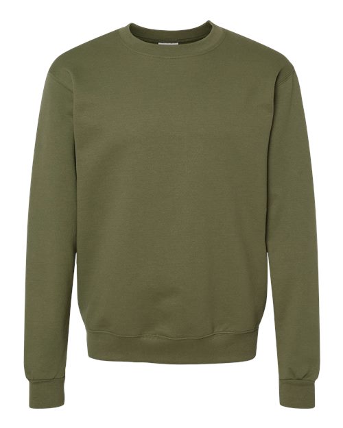 Champion Powerblend® Crewneck Sweatshirt S600 Fresh Olive Custom Embroidered Business Logo