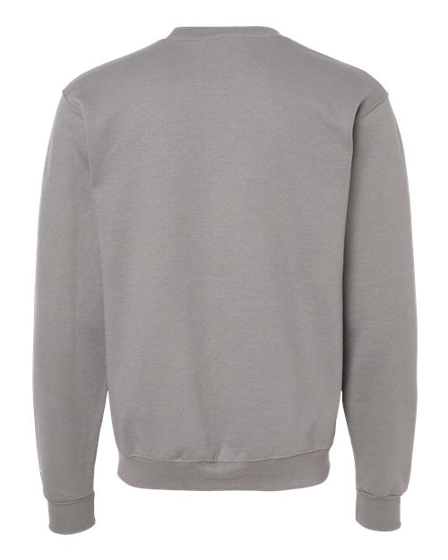 Champion Powerblend® Crewneck Sweatshirt S600 Stone Grey Custom Embroidered Business Logo