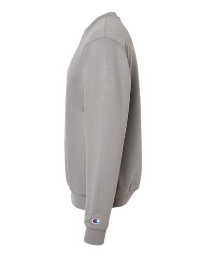 Champion Powerblend® Crewneck Sweatshirt S600 Stone Grey Custom Embroidered Business Logo