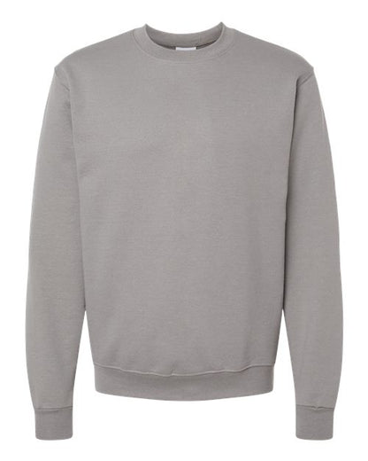 Champion Powerblend® Crewneck Sweatshirt S600 Silver Grey Custom Embroidered Business Logo