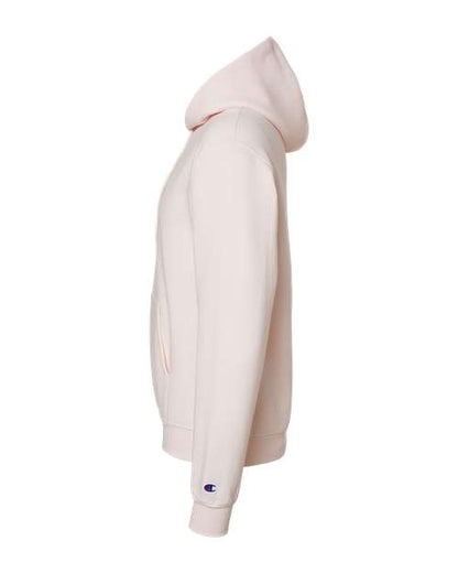 Champion Powerblend® Hooded Sweatshirt S700 Body Blush Custom Embroidered Business Logo