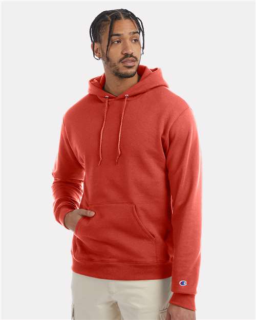 Custom Embroidered  Champion Powerblend® Hooded Sweatshirt S700 Red River Clay