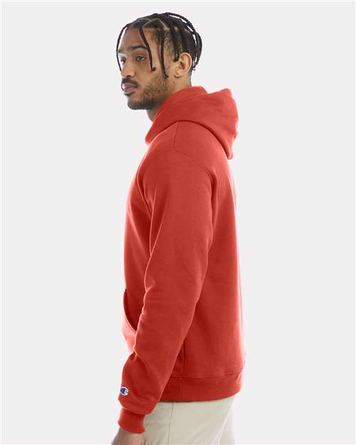 Champion Powerblend® Hooded Sweatshirt S700 Red River Clay Custom Embroidered Business Logo