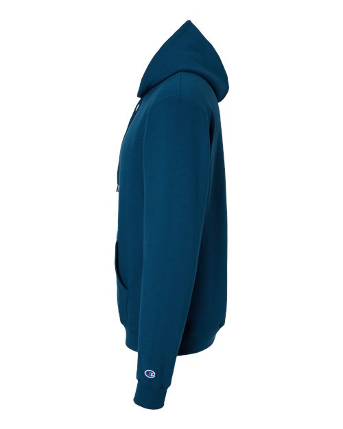 Champion Powerblend® Hooded Sweatshirt S700 Late Night Blue Custom Embroidered Business Logo