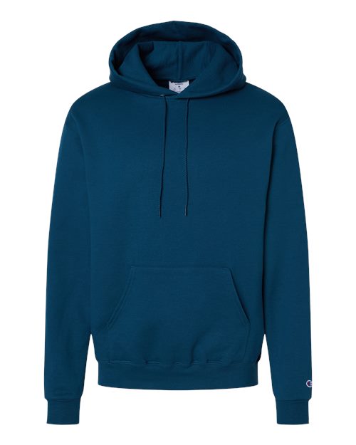 Champion Powerblend® Hooded Sweatshirt S700 Late Night Blue Custom Embroidered Business Logo