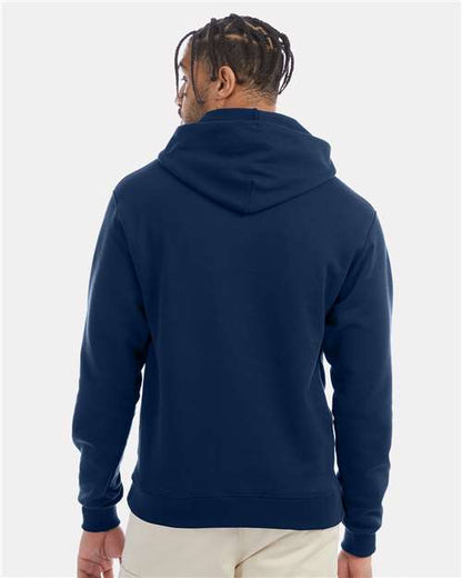 Champion Powerblend® Hooded Sweatshirt S700 Late Night Blue Custom Embroidered Business Logo