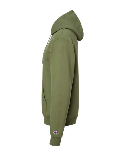 Champion Powerblend® Hooded Sweatshirt S700 Fresh Olive Custom Embroidered Business Logo