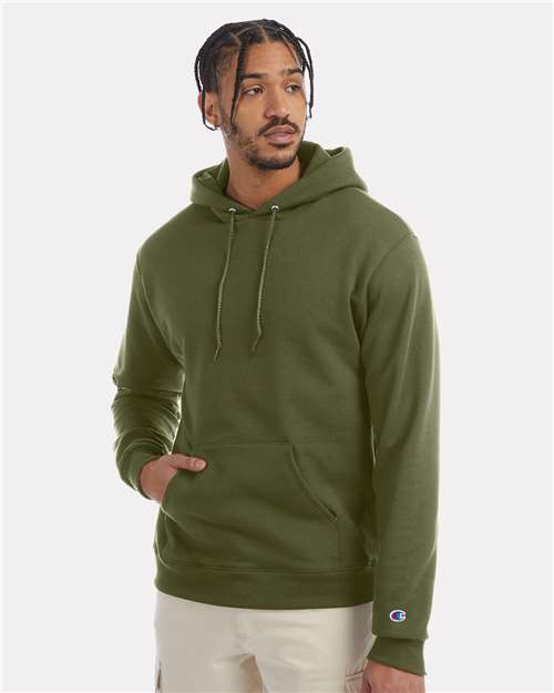 Custom Embroidered  Champion Powerblend® Hooded Sweatshirt S700 Fresh Olive