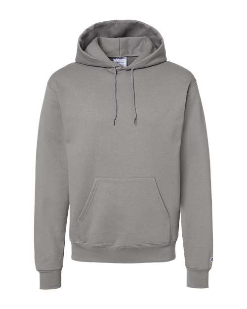 Champion Powerblend® Hooded Sweatshirt S700 Silver Grey Custom Embroidered Business Logo