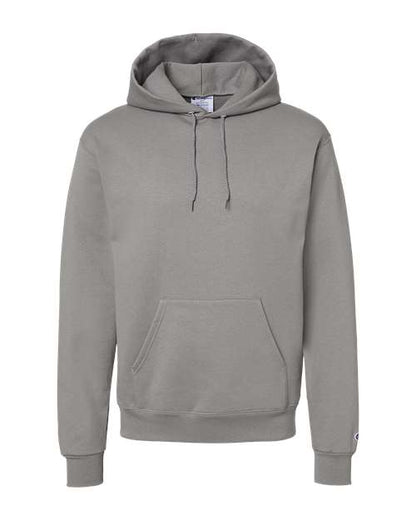 Champion Powerblend® Hooded Sweatshirt S700 Silver Grey Custom Embroidered Business Logo