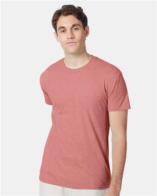 Custom Embroidered  Hanes Perfect-T Triblend T-Shirt 42TB Mauve Heather
