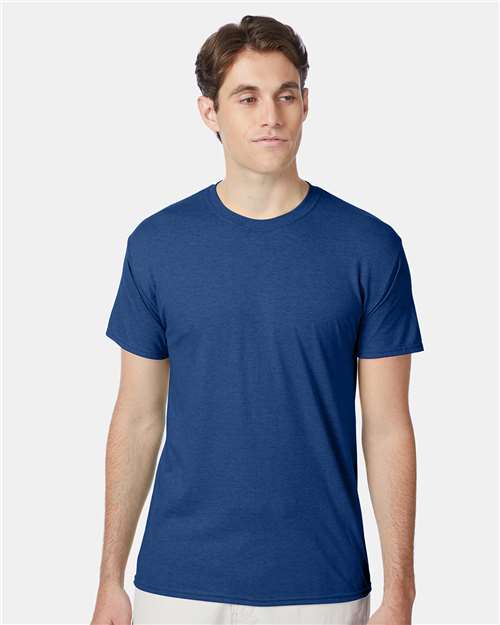 Custom Embroidered  Hanes Perfect-T Triblend T-Shirt 42TB Regal Navy Heather