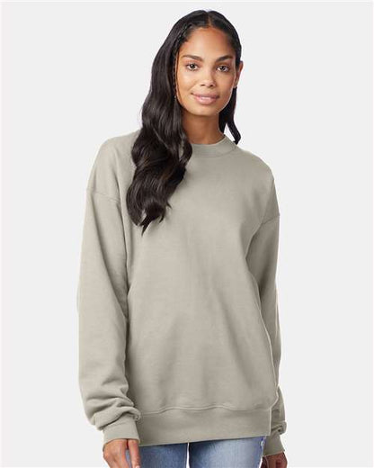 Custom Embroidered  Hanes Ultimate Cotton® Crewneck Sweatshirt F260 Sand