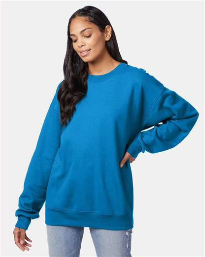 Custom Embroidered  Hanes Ultimate Cotton® Crewneck Sweatshirt F260 Teal