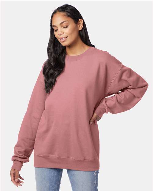 Custom Embroidered  Hanes Ultimate Cotton® Crewneck Sweatshirt F260 Mauve