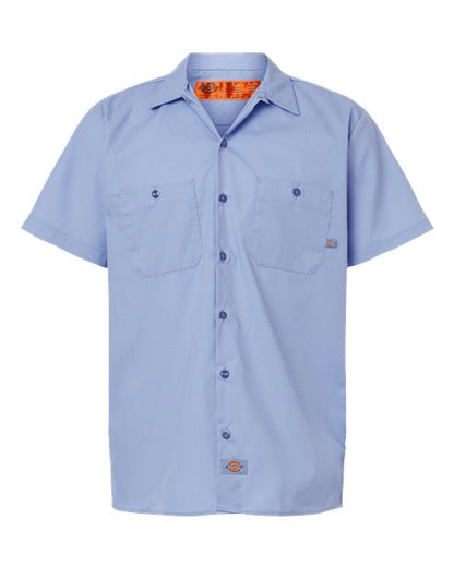 Dickies Industrial Short Sleeve Work Shirt S535 Custom Embroidered Business Logo