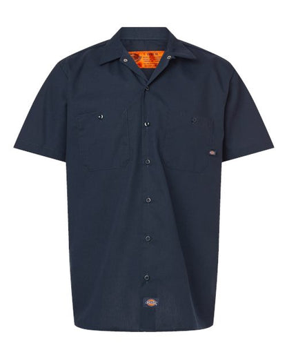 Dickies Industrial Short Sleeve Work Shirt - Tall Sizes S535T Custom Embroidered Business Logo