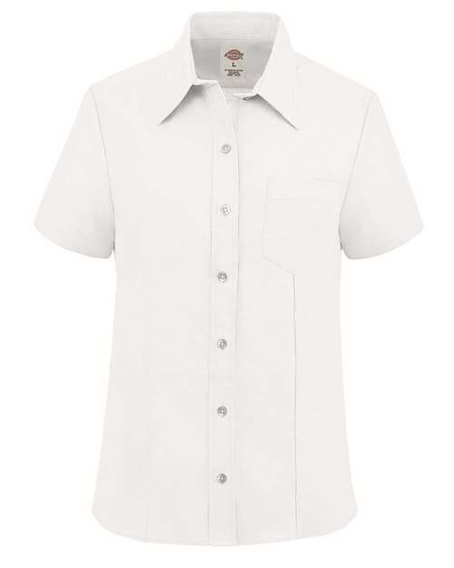 Dickies Women's Short Sleeve Stretch Oxford Shirt S254