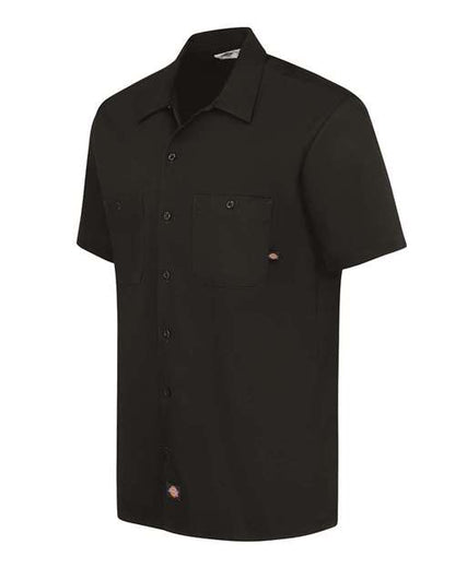 Dickies Industrial Short Sleeve Cotton Work Shirt S307 Custom Embroidered Business Logo