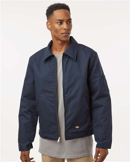 Custom Embroidered  Dickies Insulated Industrial Eisenhower Jacket - Tall Sizes TJ55T  