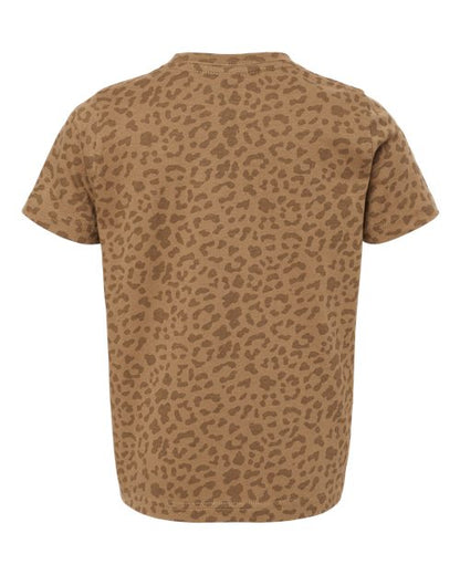 Rabbit Skins Toddler Fine Jersey Tee 3321 Brown Leopard
