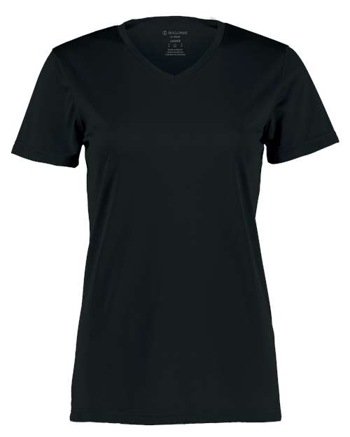Holloway Women's Momentum V-Neck T-Shirt 222820 Black