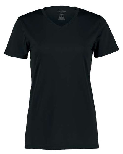 Holloway Women's Momentum V-Neck T-Shirt 222820 Black