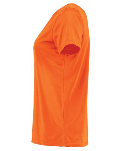 Holloway Women's Momentum V-Neck T-Shirt 222820 Electric Orange