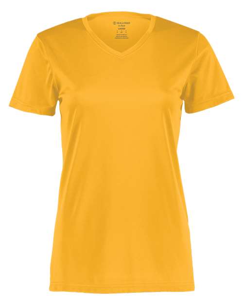 Holloway Women's Momentum V-Neck T-Shirt 222820 Gold