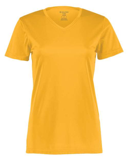 Holloway Women's Momentum V-Neck T-Shirt 222820 Gold