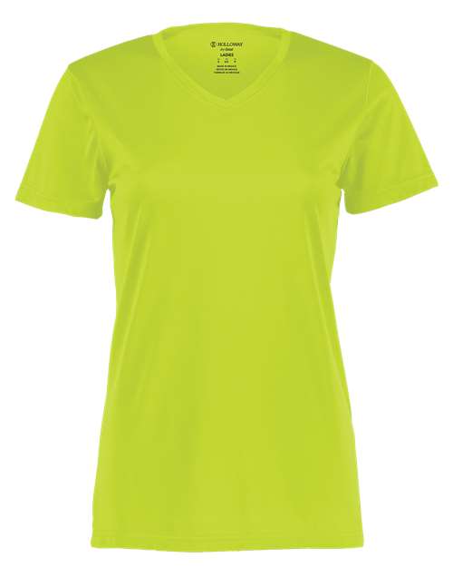 Holloway Women's Momentum V-Neck T-Shirt 222820 Lime