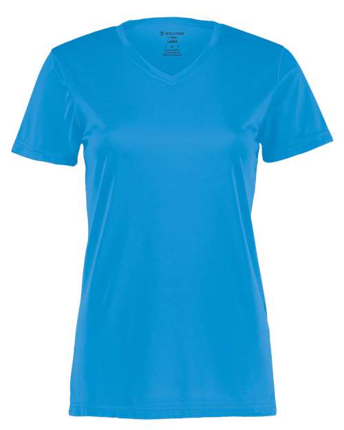 Holloway Women's Momentum V-Neck T-Shirt 222820 Power Blue